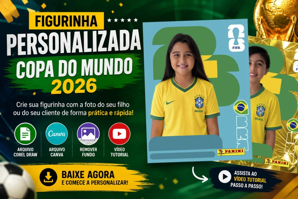 Figurinha Personalizada da Copa do Mundo 2026: Baixe o Arquivo e Aprenda a Personalizar